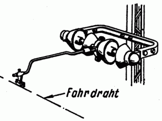 Skizze Fahrdrahtisolation