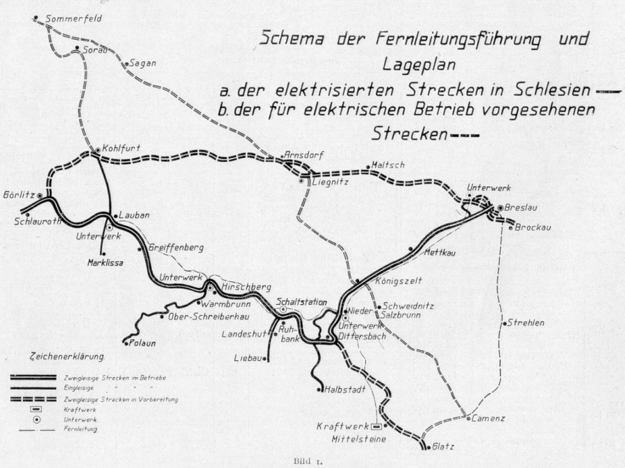 Elektrifizierung in Schlesien 1928